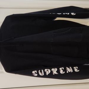 Supreme hoodie black size L